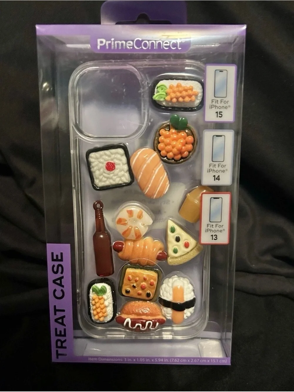 Treat Case Decorative Food Charm Clear Phone Case for iPhone
